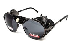 Очки защитные Global Vision Aviator-5 GunMetal (gray), серые в темной оправе со съёмным уплотнителем из синтетитечской "кожи" 1 купить