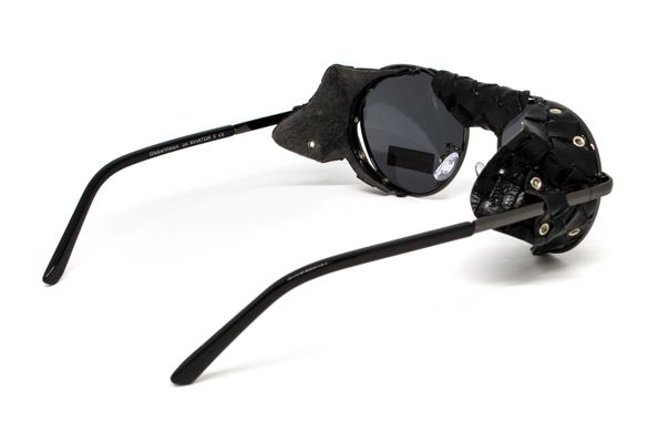 Очки защитные Global Vision Aviator-5 GunMetal (gray), серые в темной оправе со съёмным уплотнителем из синтетитечской "кожи" 7 купить