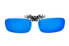 Полярізаційна накладка на окуляри (дзеркальна синя) 1 купити